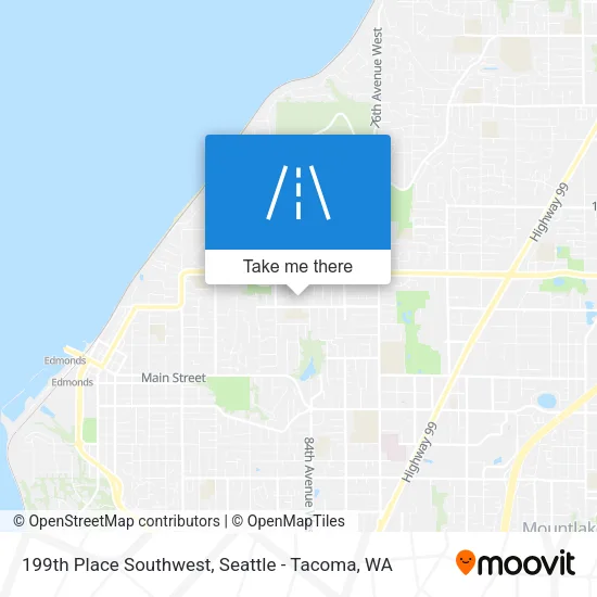 199th Place Southwest map