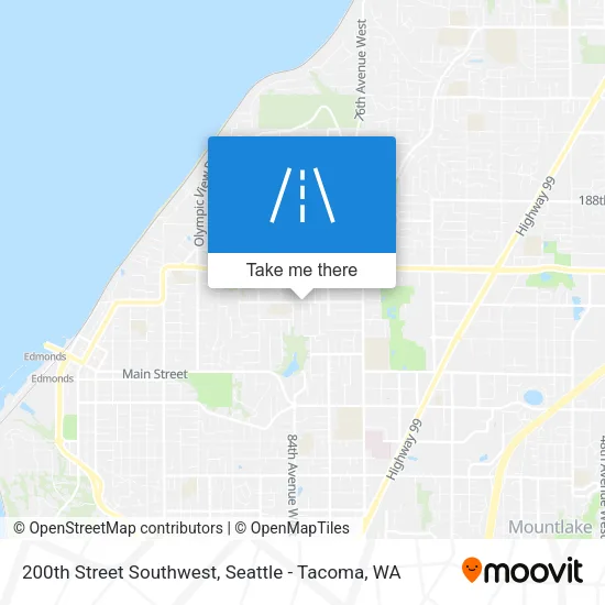 200th Street Southwest map