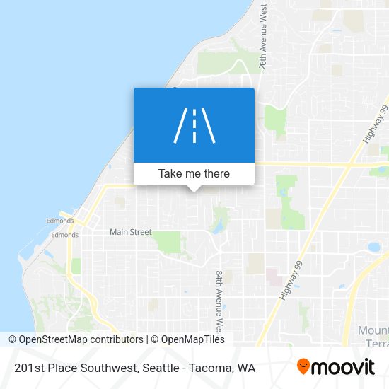 Mapa de 201st Place Southwest