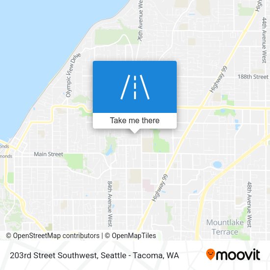 203rd Street Southwest map