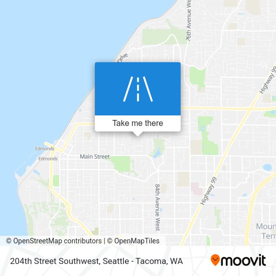 Mapa de 204th Street Southwest