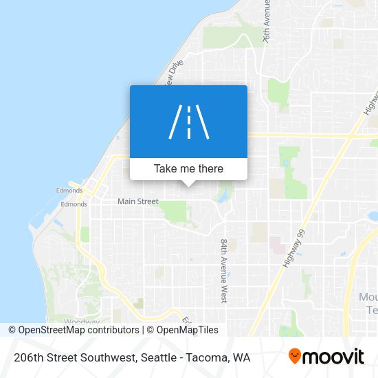 206th Street Southwest map