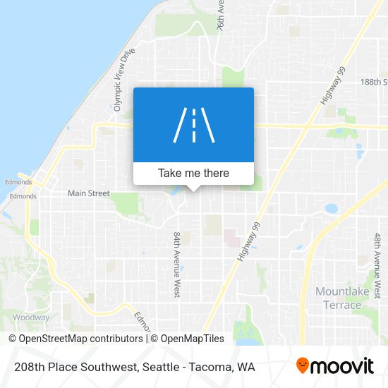 Mapa de 208th Place Southwest