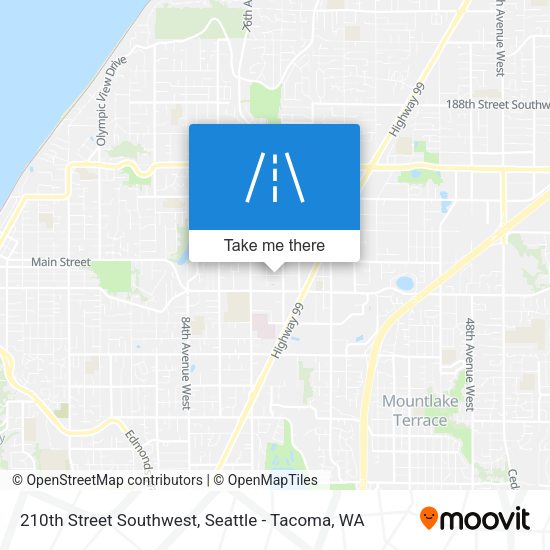 Mapa de 210th Street Southwest