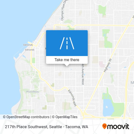 217th Place Southwest map