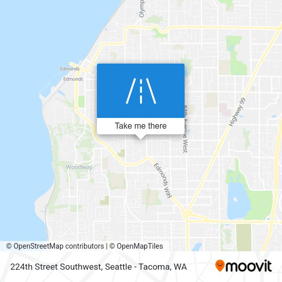 224th Street Southwest map