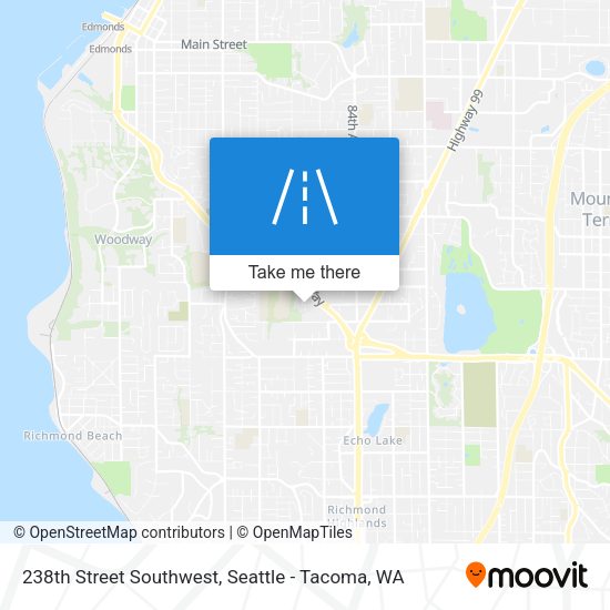 Mapa de 238th Street Southwest