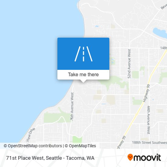 Mapa de 71st Place West