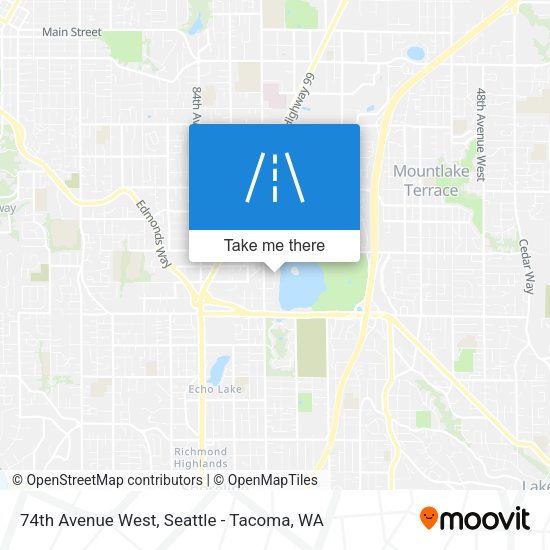 74th Avenue West map