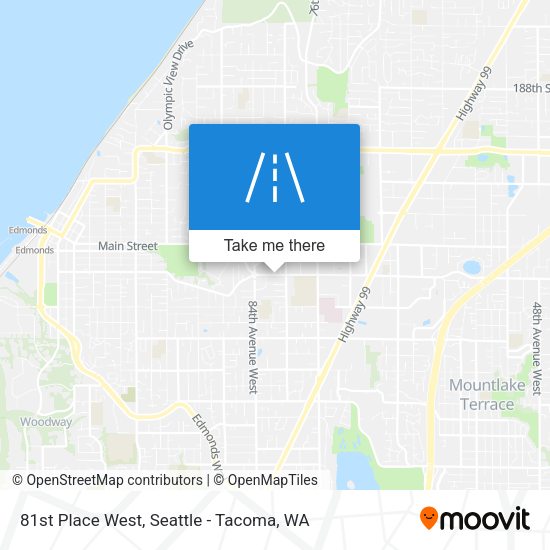 Mapa de 81st Place West
