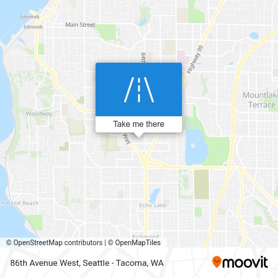 Mapa de 86th Avenue West