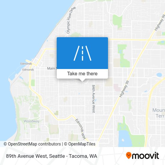 89th Avenue West map