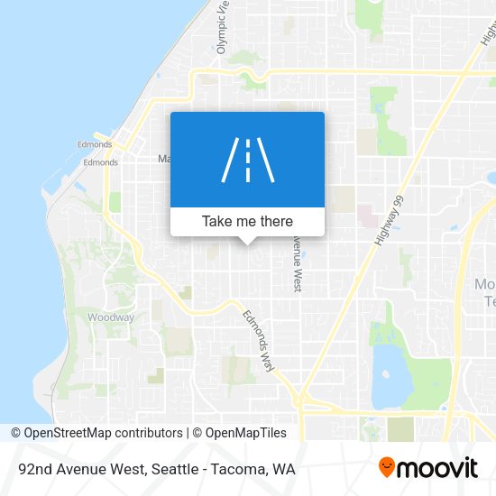 Mapa de 92nd Avenue West