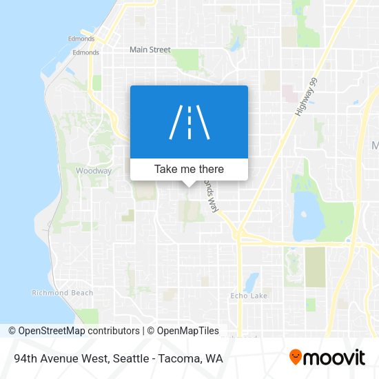 94th Avenue West map