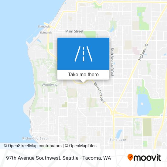 97th Avenue Southwest map