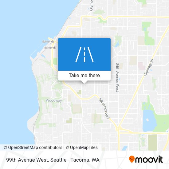 99th Avenue West map