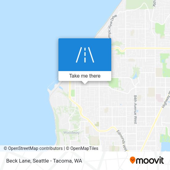 Beck Lane map