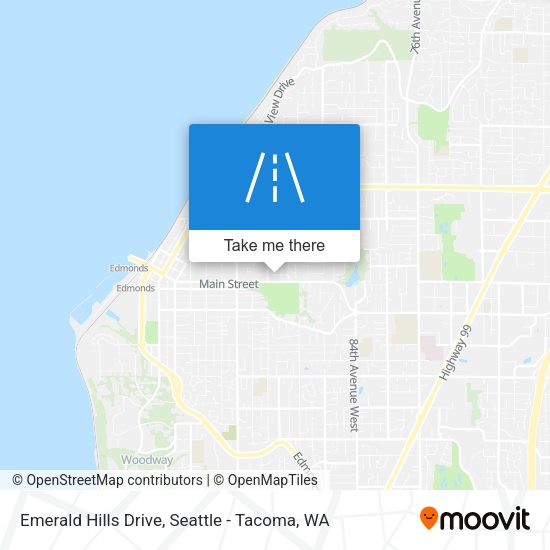 Emerald Hills Drive map