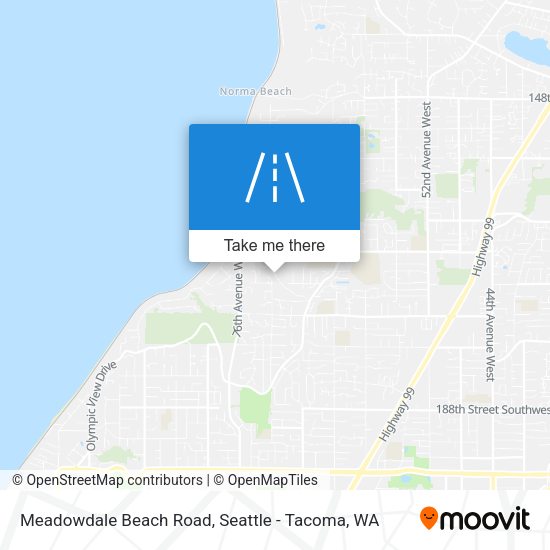 Mapa de Meadowdale Beach Road