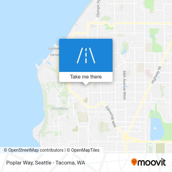 Poplar Way map