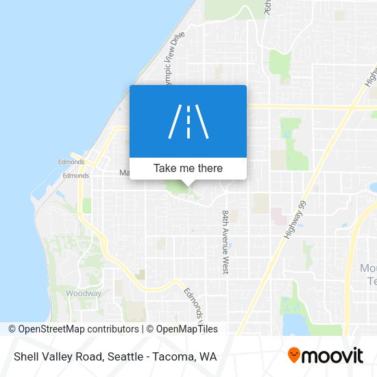 Shell Valley Road map