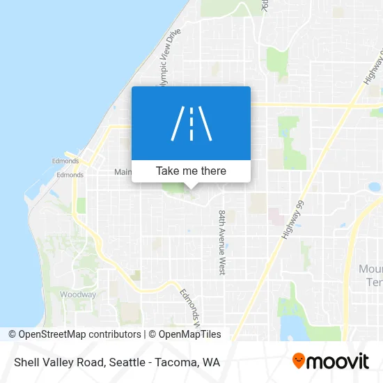 Shell Valley Road map