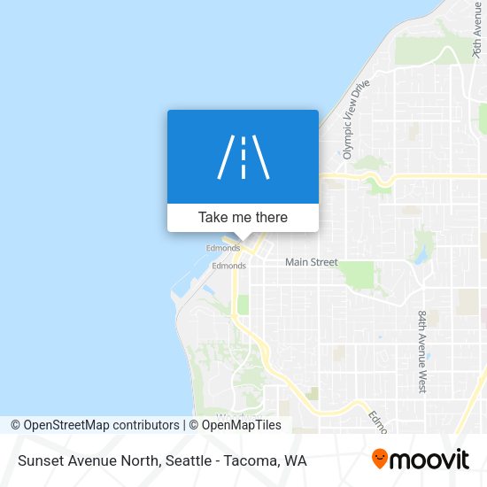 Sunset Avenue North map