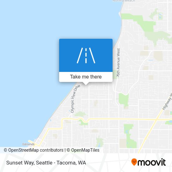 Sunset Way map