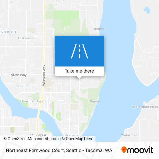 Northeast Fernwood Court map