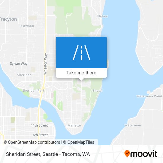Sheridan Street map