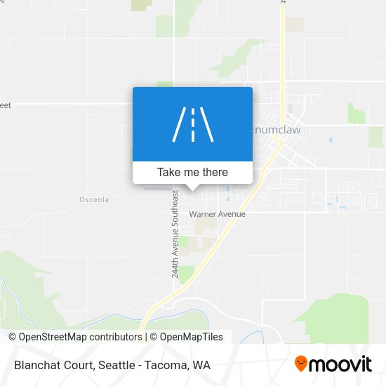 Blanchat Court map