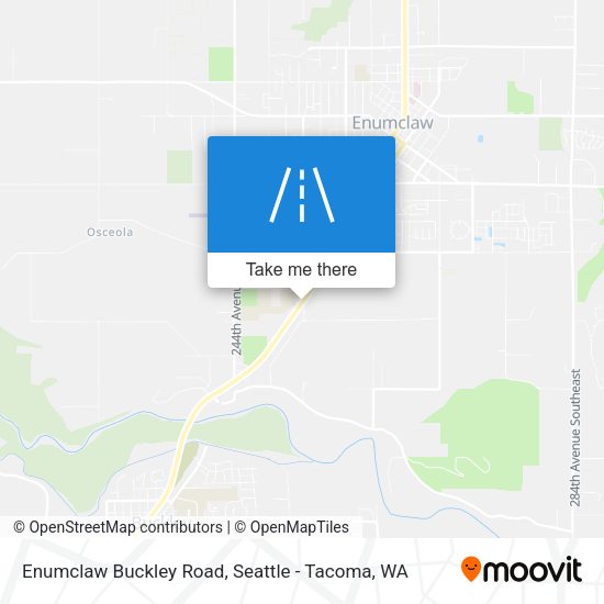 Enumclaw Buckley Road map