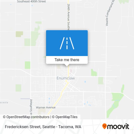 Fredericksen Street map