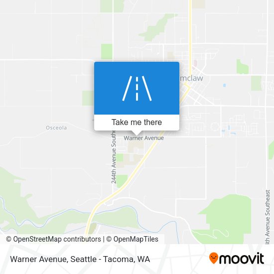 Warner Avenue map
