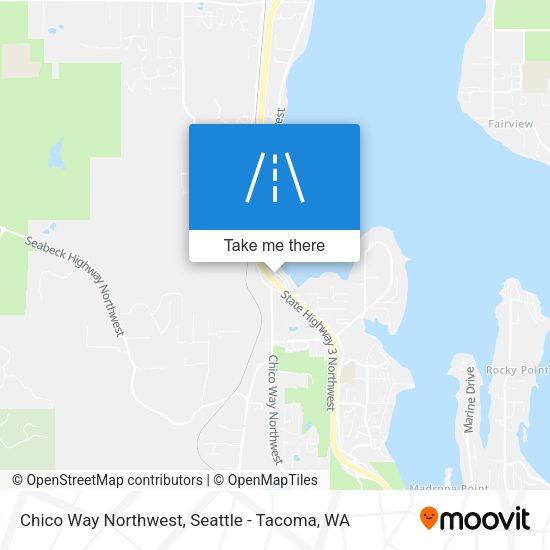 Chico Way Northwest map
