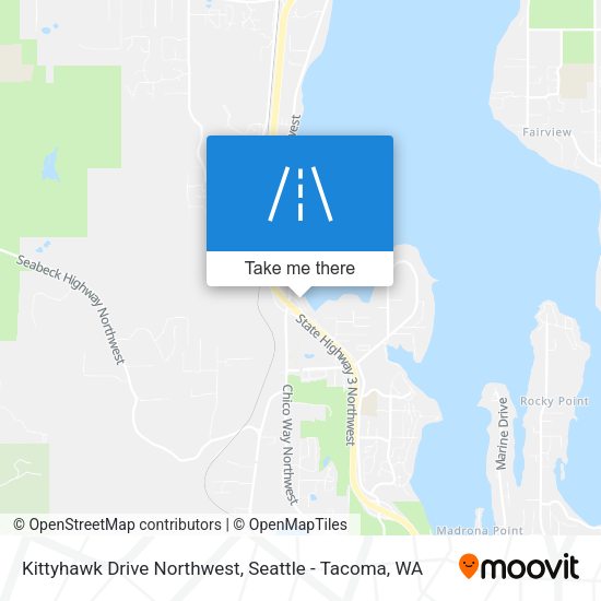 Kittyhawk Drive Northwest map