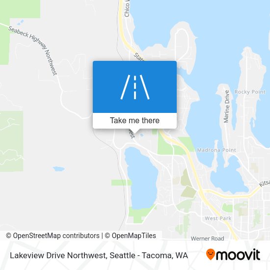 Lakeview Drive Northwest map