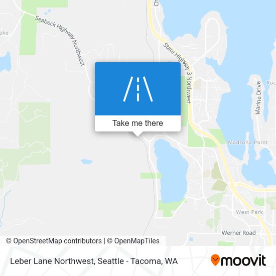 Leber Lane Northwest map