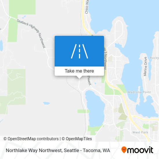 Northlake Way Northwest map