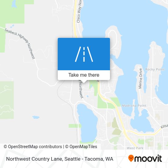 Mapa de Northwest Country Lane