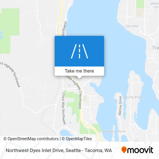 Mapa de Northwest Dyes Inlet Drive