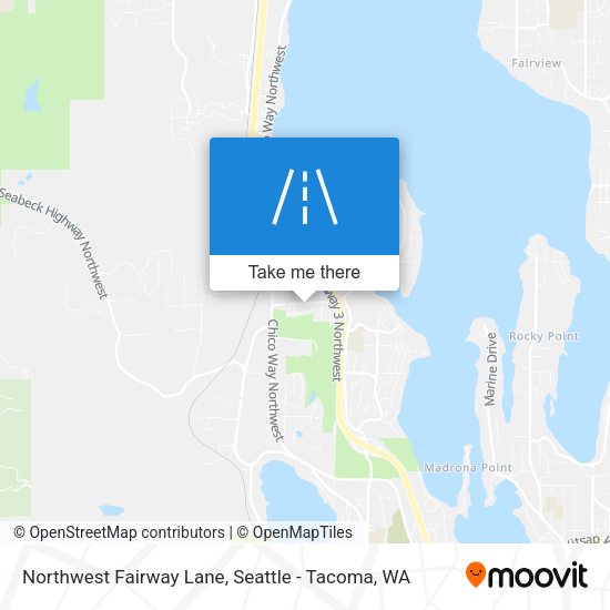 Northwest Fairway Lane map