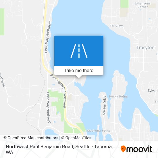 Northwest Paul Benjamin Road map