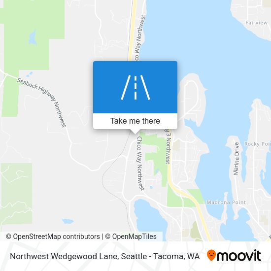 Mapa de Northwest Wedgewood Lane