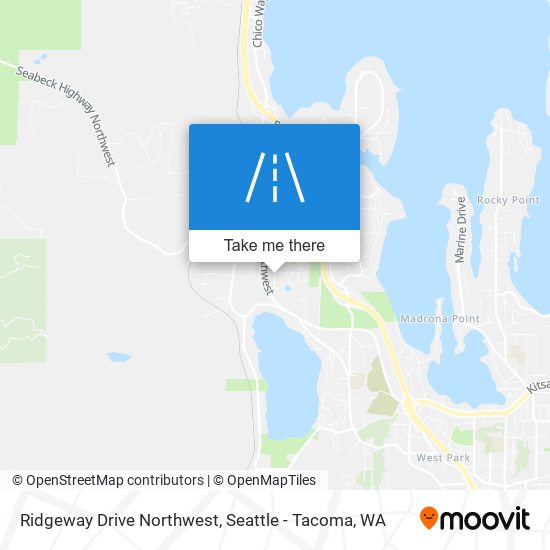 Ridgeway Drive Northwest map