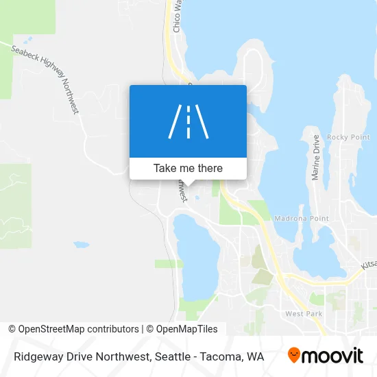 Ridgeway Drive Northwest map