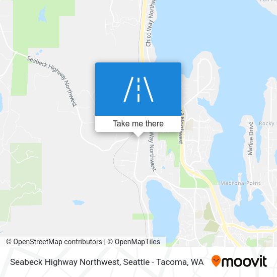 Seabeck Highway Northwest map