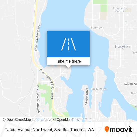 Mapa de Tanda Avenue Northwest