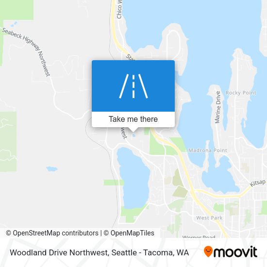 Woodland Drive Northwest map