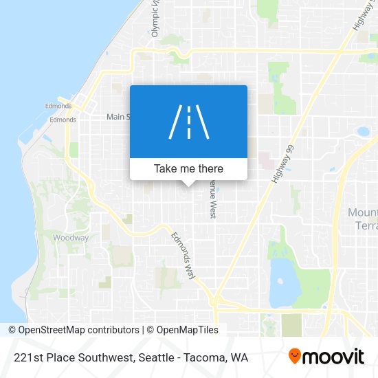 221st Place Southwest map